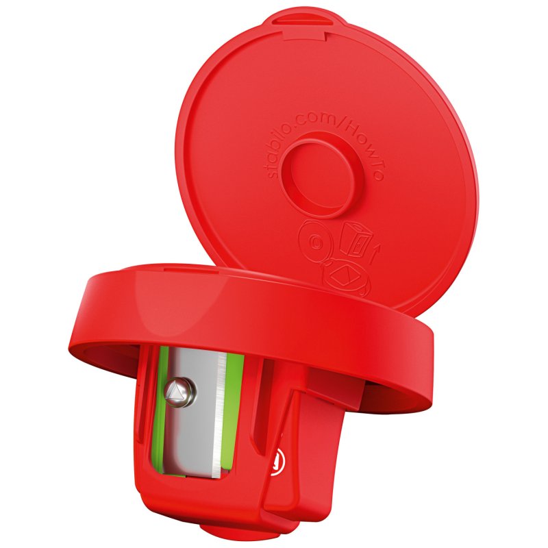 STABILO woody 3 in 1 Taille crayon manuel Rouge