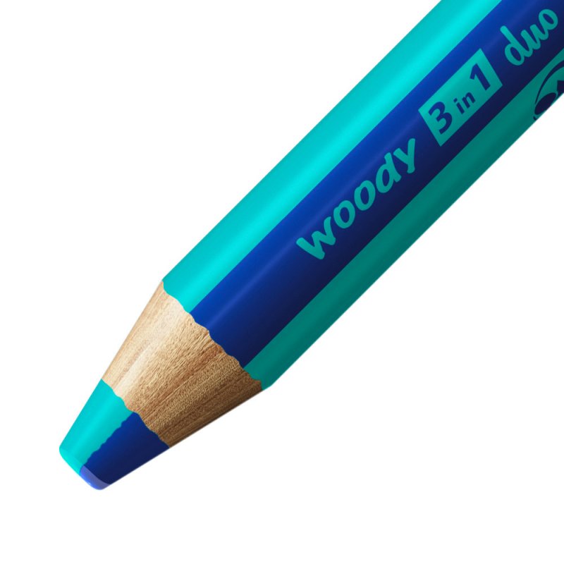 STABILO woody 3 in 1 duo Turquoise, Ultramarine 1 pc(s)