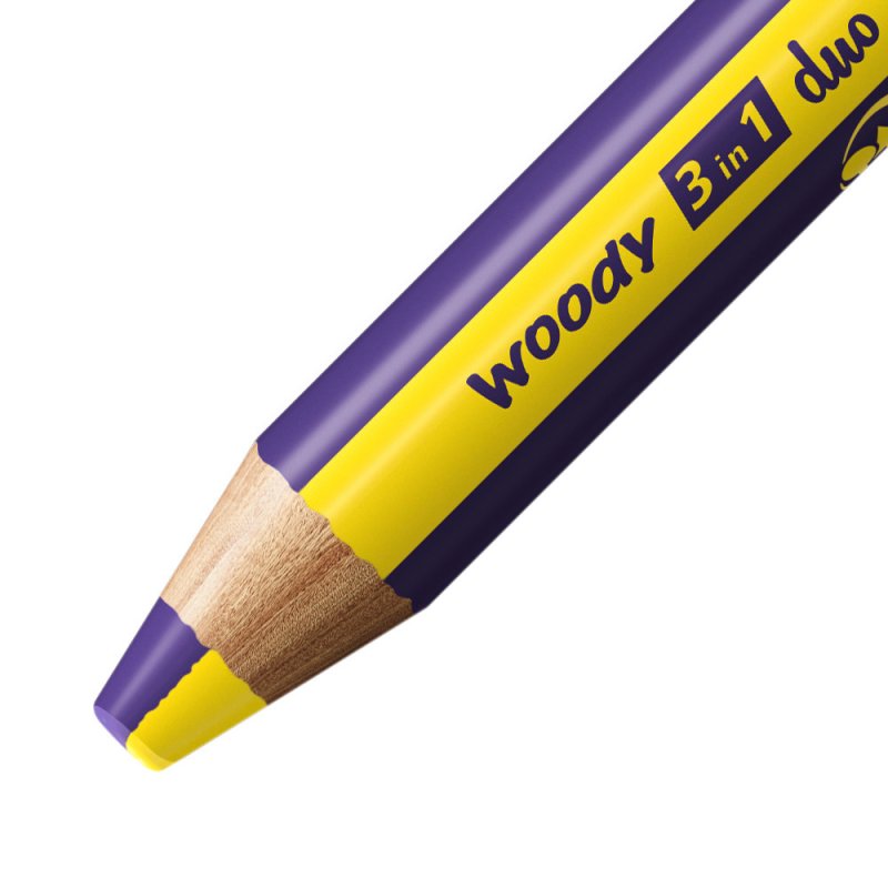 STABILO woody 3 in 1 duo Purple, Yellow 1 pc(s)