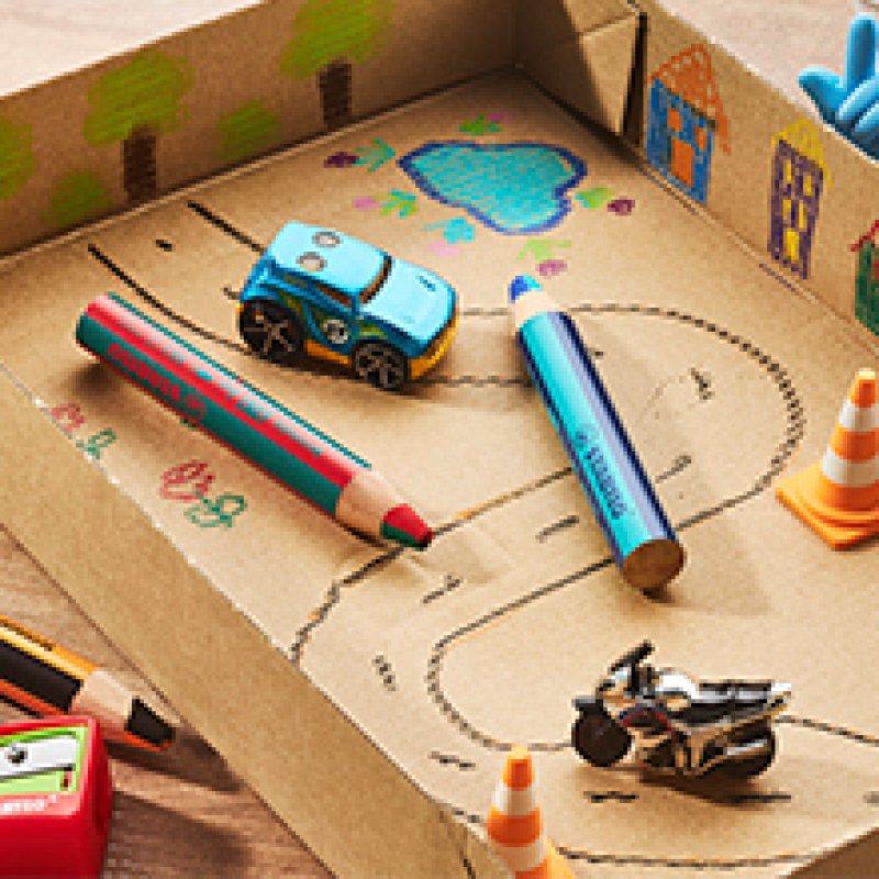 STABILO Crayon multi-talents woody 3en1 duo, blanc/abricot