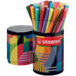 STABILO Feutre Pen 68, boîte métal de 45 ARTY