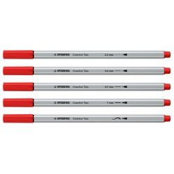 STABILO ARTY stylo-feutre Noir, Carmin, Vert, Gris clair, Ultramarine, Jaune 30 pièce(s)