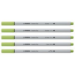 STABILO ARTY stylo-feutre Abricot (couleur), Noir, Vert, Gris clair, Rouge, Violet 30 pièce(s)