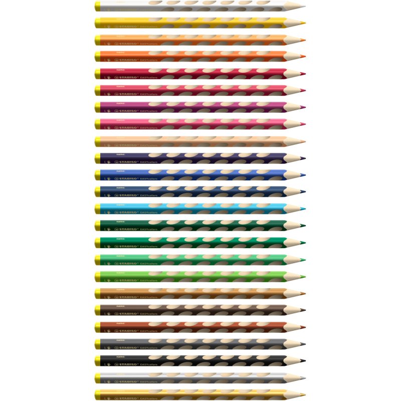 STABILO Crayon de couleur EASYcolors L, étui de 24