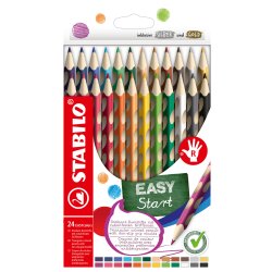 STABILO EASYcolors Ergonomic colored pencil for right-handers 24 colours - per piece