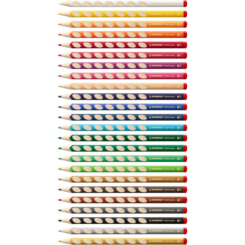STABILO EASYcolors Ergonomic colored pencil for right-handers 24 colours - per piece