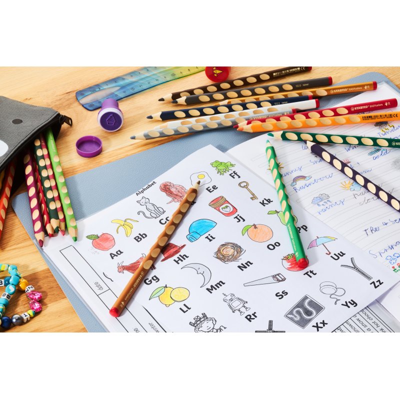 STABILO Crayon de couleur EASYcolors R, étui de 24