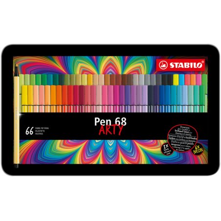 STABILO Pen 68 ARTY felt pen Medium Multicolour 65 pc(s)