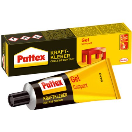 Pattex Colle de contact Compact Gel, avec solvant, boîte de