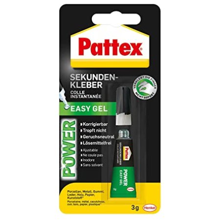 Pattex Colle instantanée Easy Gel, tube de 3 g,