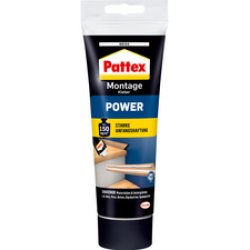 Pattex Colle de montage POWER, blanc, tube de 250 g