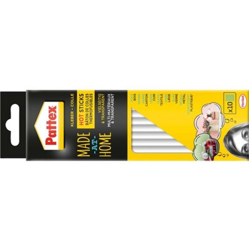 Pattex cartouche colle thermofusible HOT STICKS "Made at Hom
