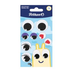 Pelikan Sticker oeil mobile, 1 planche de 10 pièces