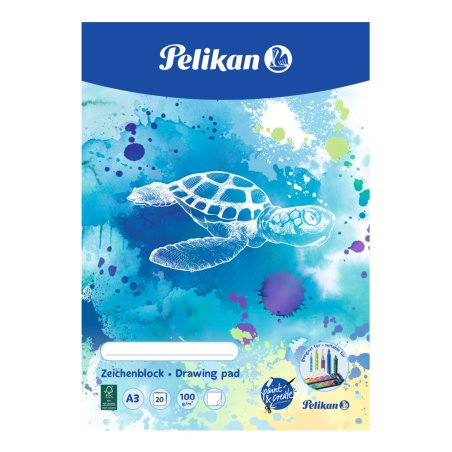 Pelikan Zeichenblock drawing portfolio Multicolour Paper