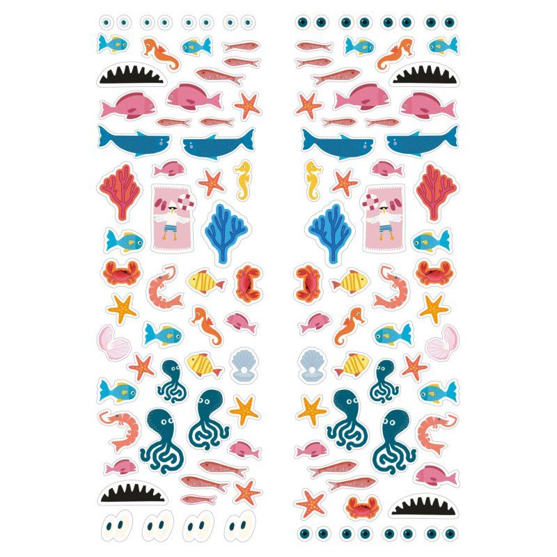 Pelikan Cahier d'art plastique upcycling "monde aquatique"