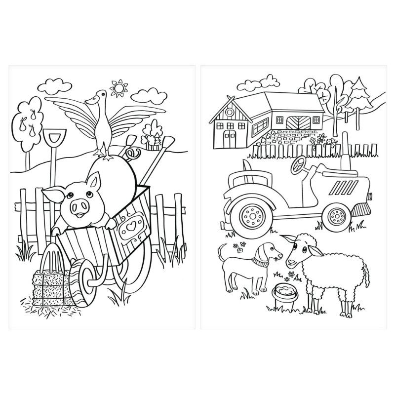 Pelikan Cahier d'art plastique upcycling "ferme", A4