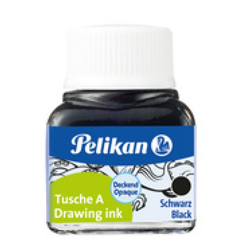 Pelikan Encre de chine A, 10 ml dans un flacon, noir (17)
