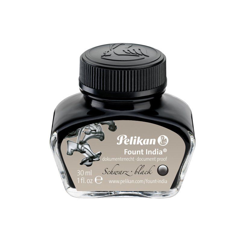 Pelikan Encre "Fount India", noir, dans un flacon