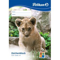 Pelikan Bloc à dessin C 4/10, A4, 100 g/m2, 10 feuilles