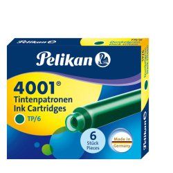 Pelikan Cartouches d'encre 4001 TP/6, vert foncé