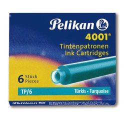 Pelikan Cartouches d'encre 4001 TP/6, turquoise