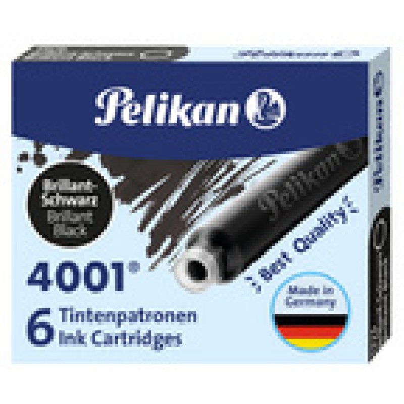 Pelikan Cartouches d'encre 4001 TP/6, marron-brillant
