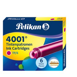 Pelikan Cartouches d'encre 4001 TP/6, rose