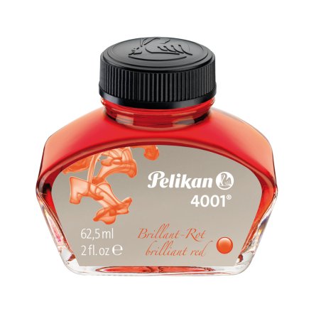 Pelikan Encre 4001 dans un flacon en verre, rouge