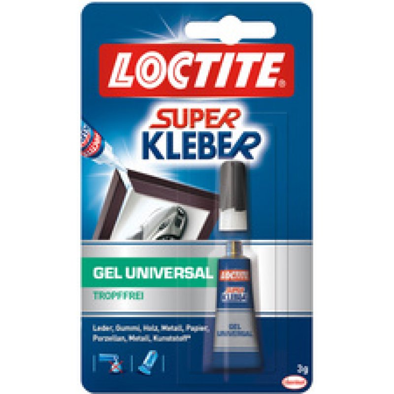LOCTITE Colle universelle Gel, tube de 3g, sur carte blister
