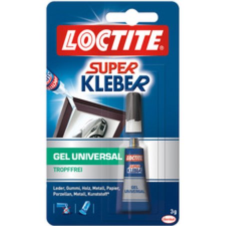 LOCTITE Colle universelle Gel, tube de 3g, sur carte blister
