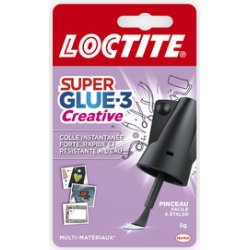 LOCTITE Colle instantanée Super Glue-3 Creative, tube de 5 g