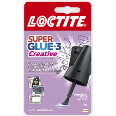 LOCTITE Colle instantanée Super Glue-3 Creative, tube de 5 g