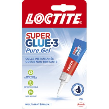 LOCTITE Colle universelle SUPER GLUE-3 Pure Gel