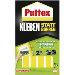 Pattex Pastilles adhésives pour montage, détachables, jaune