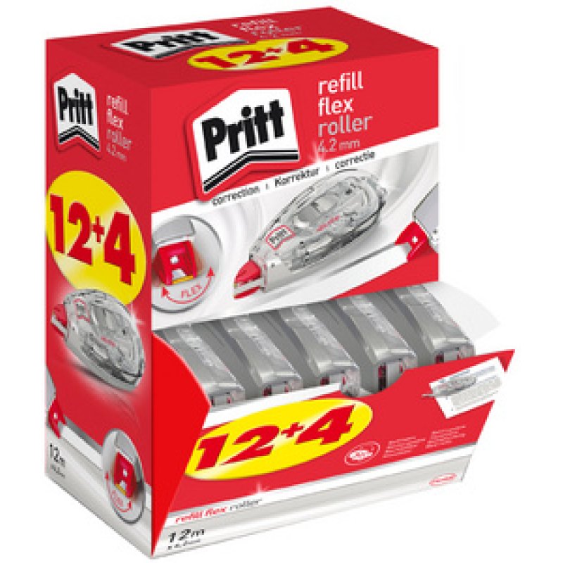 Pritt Roller correcteur Refill Flex 970, multi pack de 16