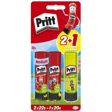 Pritt Bâton de colle BTS 2024, multipack, 3x 11 g 1x 10 g