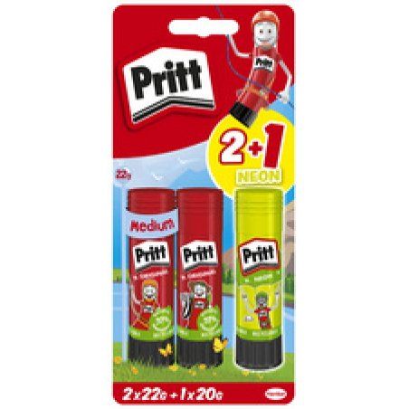 Pritt Bâton de colle BTS 2024, multipack, 2x 22 g 1x 20 g