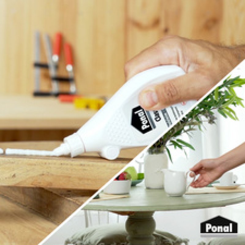 Ponal Colle à bois Classic, sans solvant, flacon de 120 g,