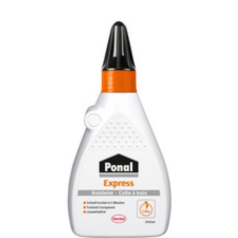 Ponal Colle à bois Express, sans solvant, tube de 225 g