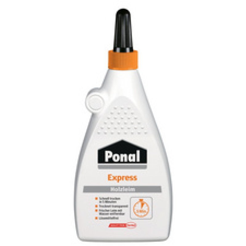 Ponal Colla à bois Express, sans solvant, tube de 550 g