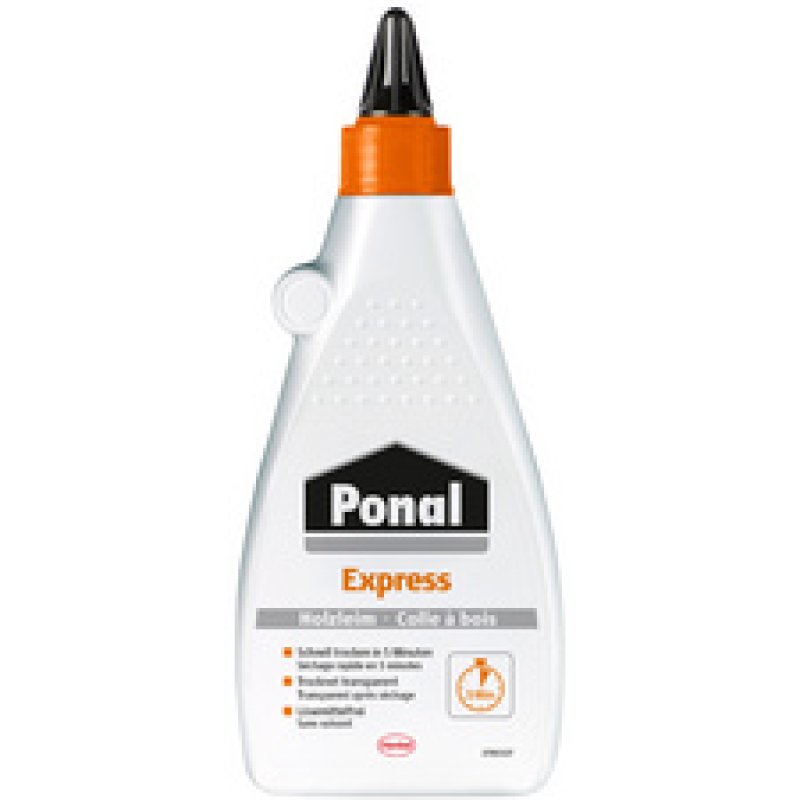 Ponal Colle à bois Express, sans solvant, tube de 60 g