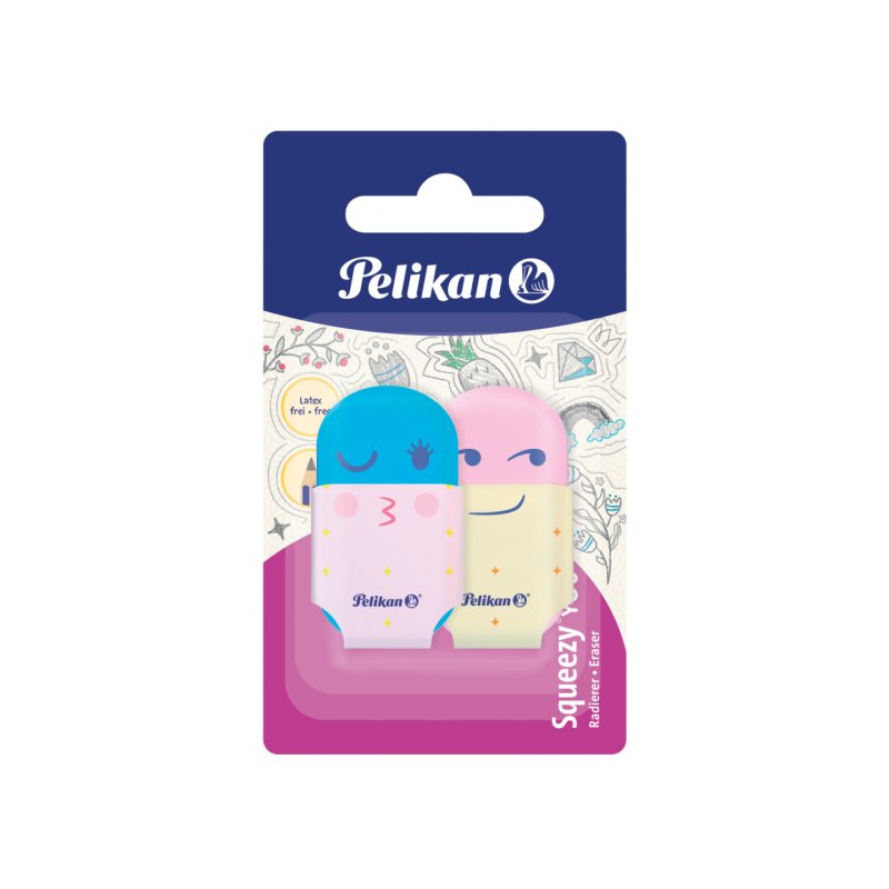 Pelikan Gomme en plastique Squeezy You, carte blister