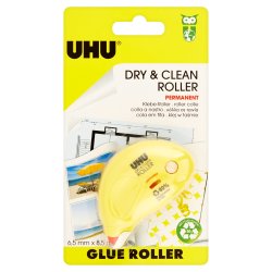 UHU Roller de colle Dry & Clean Roller, permanent