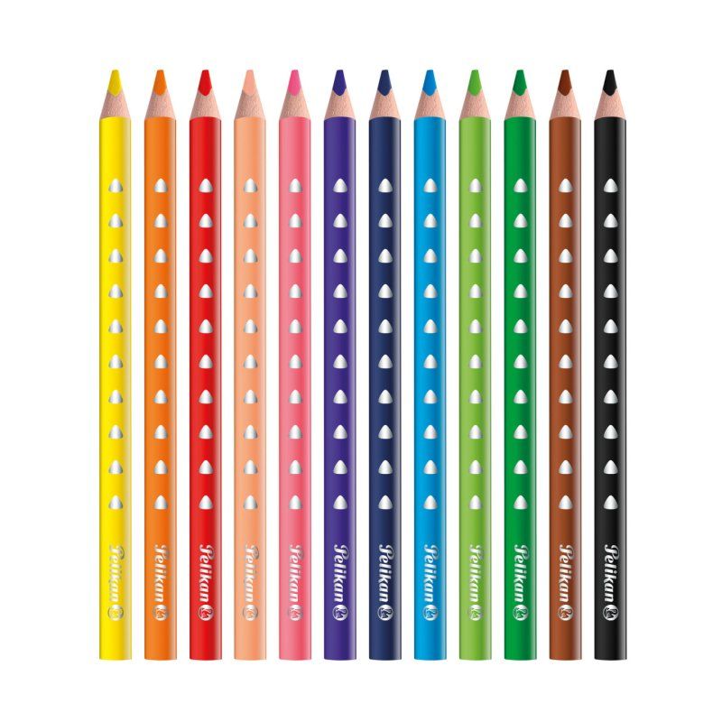 Pelikan 700627 colour pencil Black, Blue, Brown, Green, Light Blue, Light Green, Orange, Peach, Pink, Red, Violet,