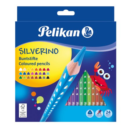 Pelikan 700665 colour pencil Black, Blue, Brown, Green, Grey, Light Blue, Light Green, Multicolour, Orange, Peach,