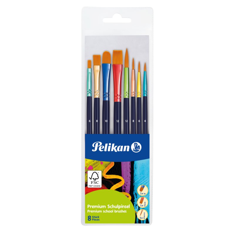 Pelikan 701181 artist paintbrush 8 pc(s)