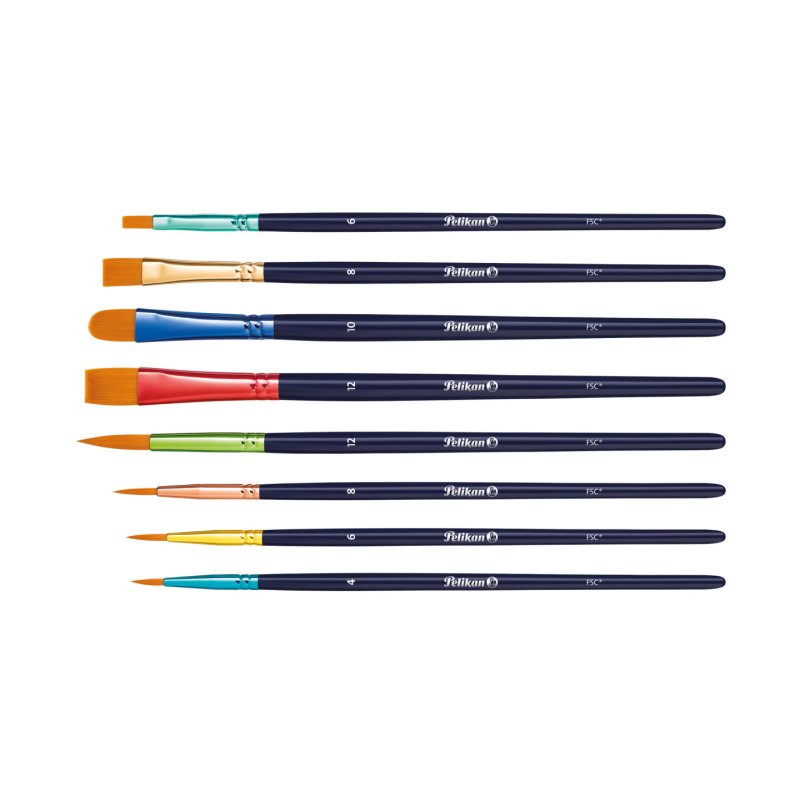 Pelikan 701181 pinceau d'artiste 8 pièce(s)