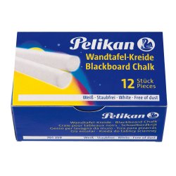 Pelikan Craie pour tableaux noirs 755/12, blanc, étui carton
