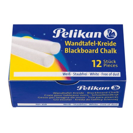 Pelikan Craie pour tableaux noirs 755/12, blanc, étui carton