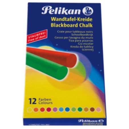 Pelikan 701367 writing chalk Blue, Brown, Green, Orange, Red, Violet, Yellow 12 pc(s)